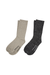 GLITTER SOCKS NATURAL SILVER/BLACK SILVER
