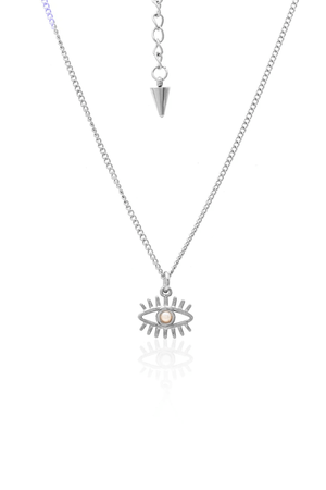 GUARDIAN NECKLACE PEARL/SILVER
