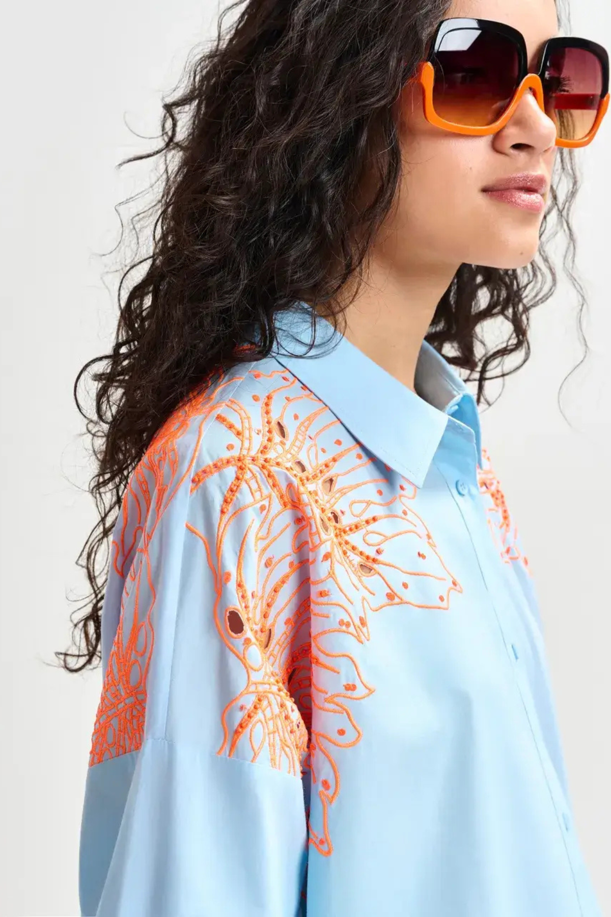 HANCHOR MIDI DRESS LAKE BLUE