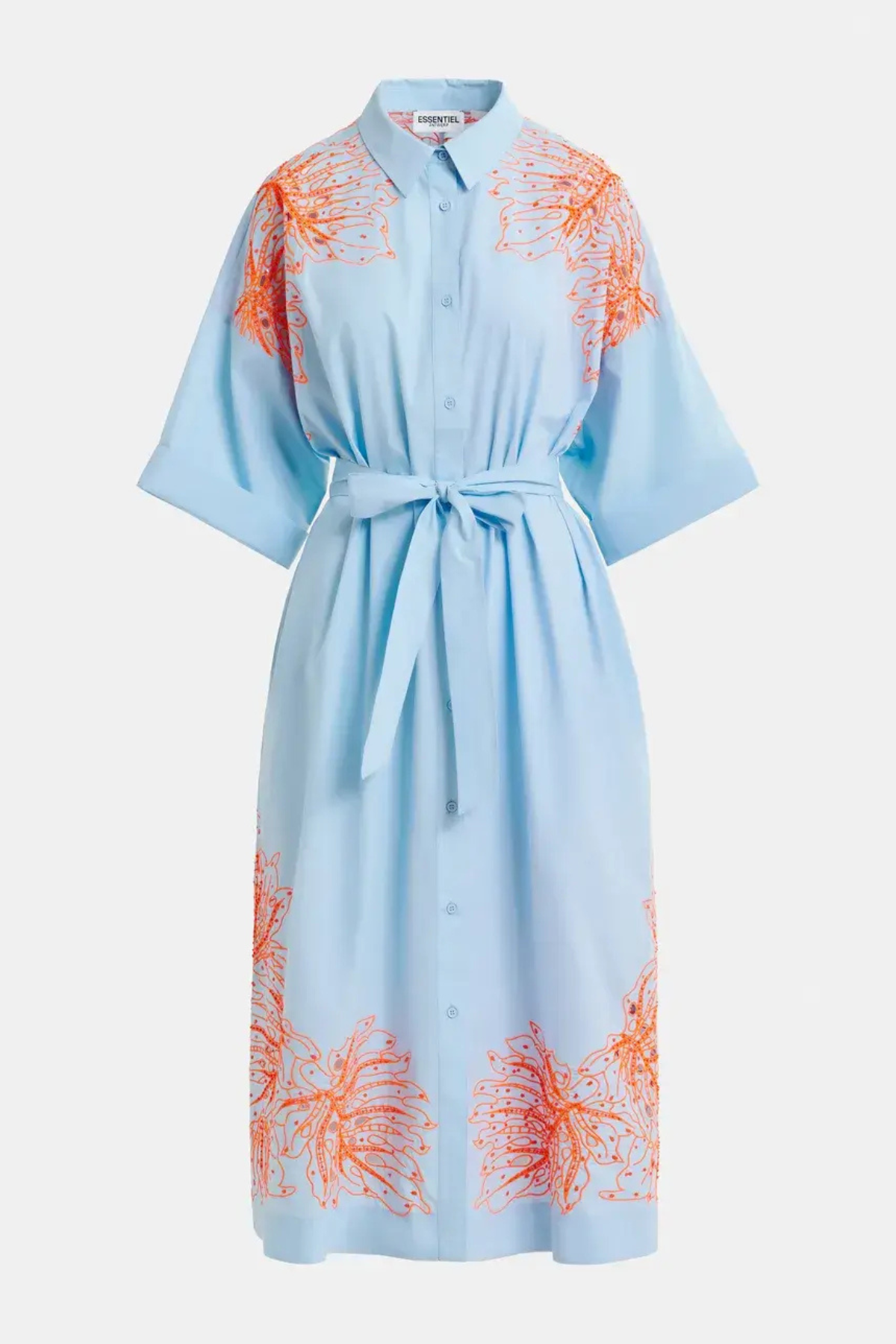 HANCHOR MIDI DRESS LAKE BLUE