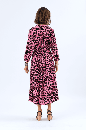 HARPER MAXI DRESS NEON PINK