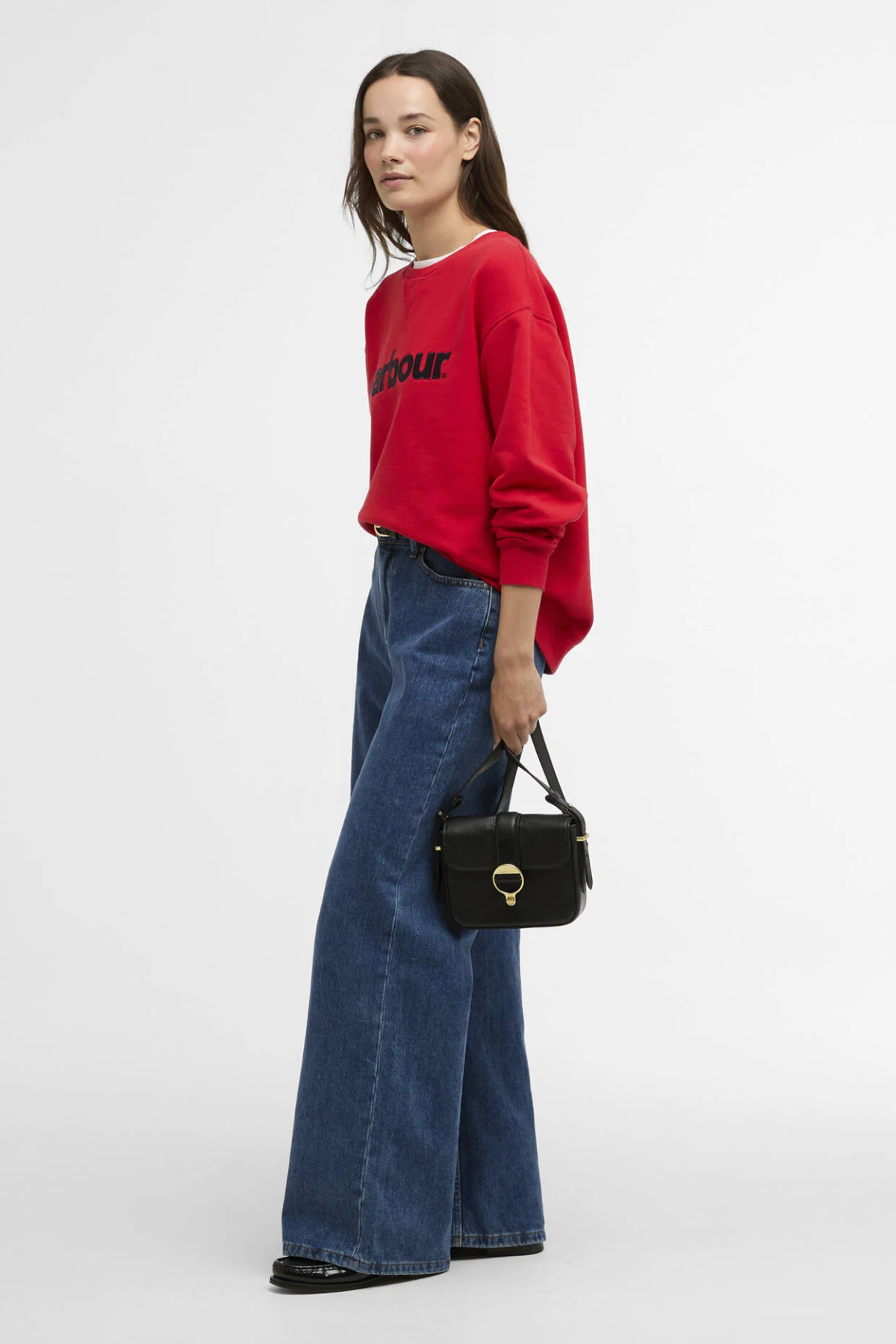 HARTLAND CREW SWEATSHIRT POPPY RED