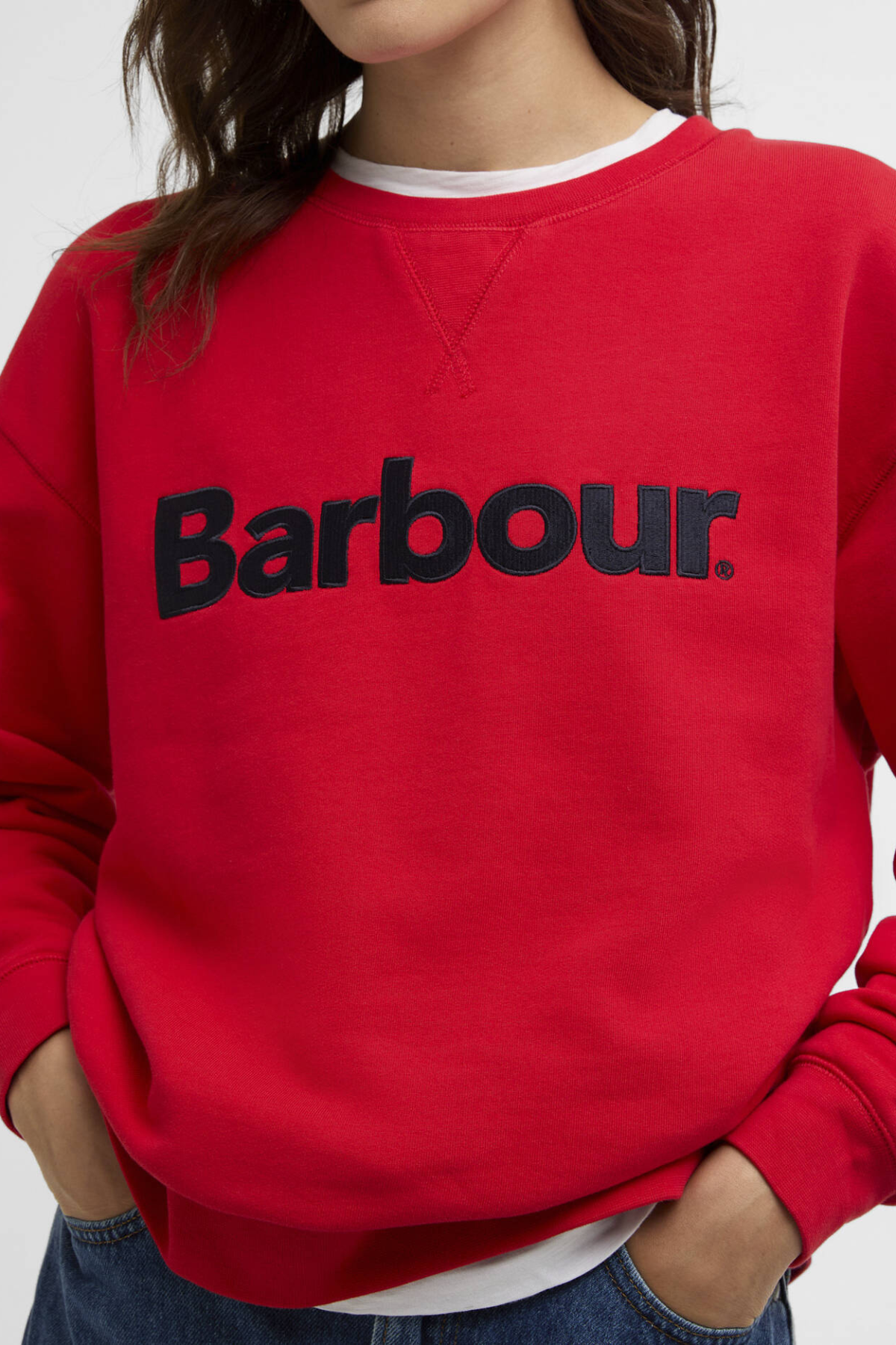 HARTLAND CREW SWEATSHIRT POPPY RED