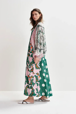 HARYLAND MAXI DRESS OFF WHITE