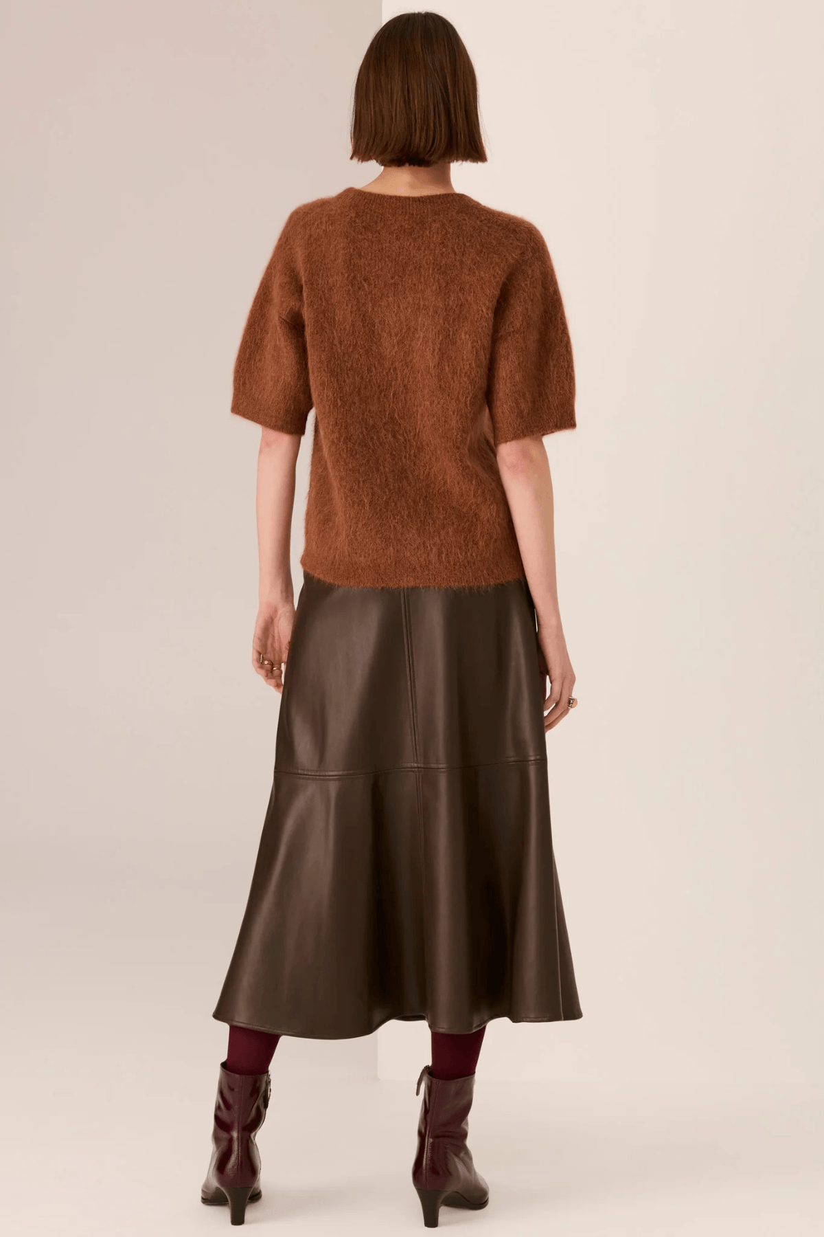 HAVILAND BEADED KNIT TEE TOFFEE