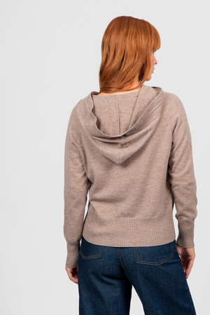 HAYLEY ZIP HOODIE COBBLESTONE