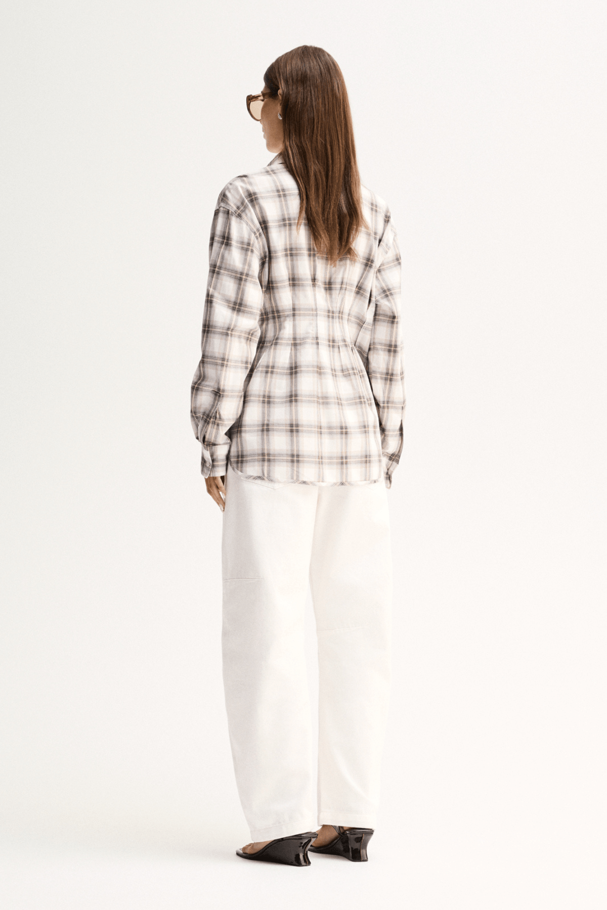 HEATHER SHIRT WHITE CHECK