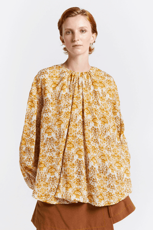 HEIRLOOM BLOUSE OFF WHITE/ANTIQUE GOLD