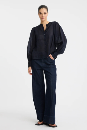 HEWITT BLOUSE INDIGO