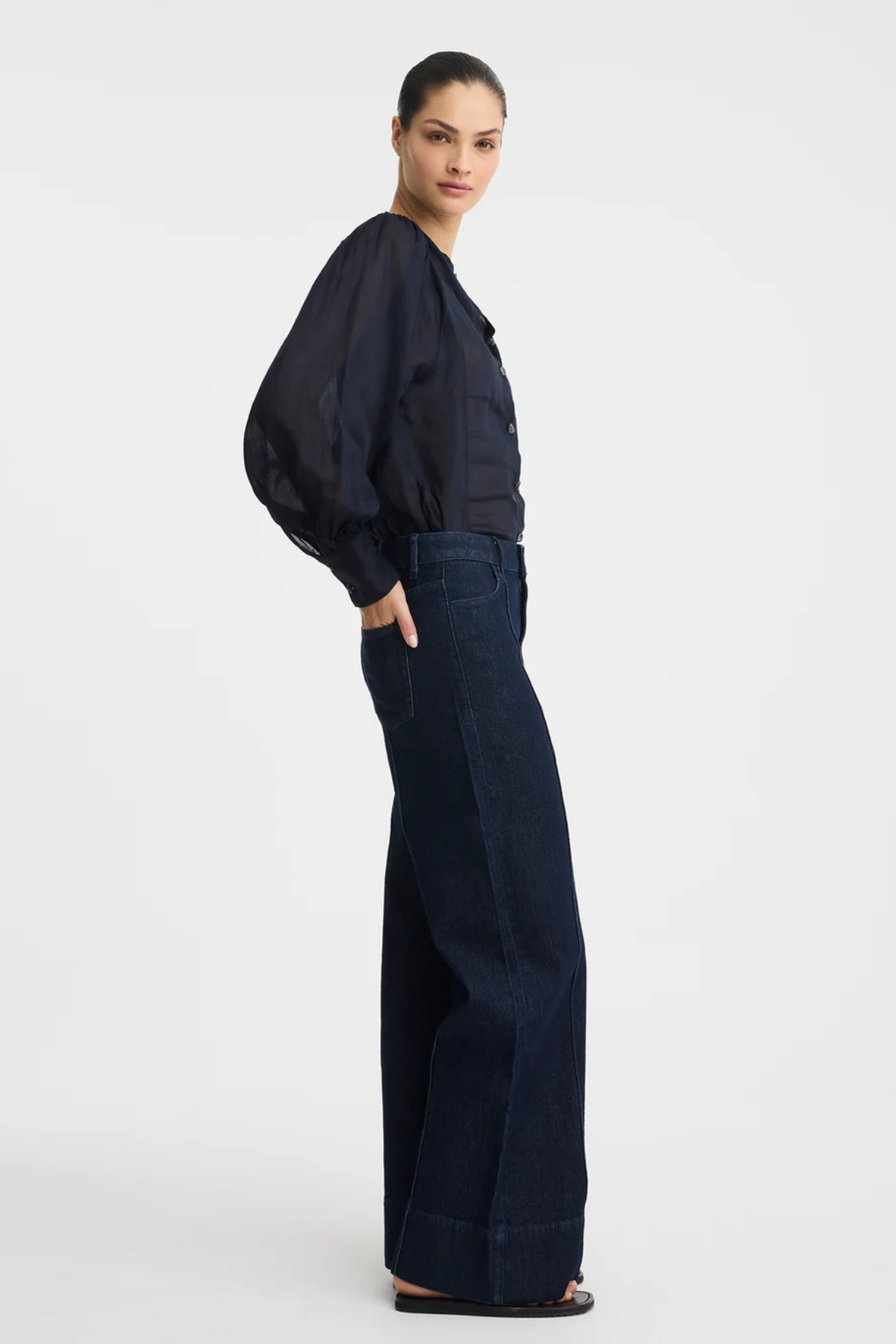 HEWITT BLOUSE INDIGO