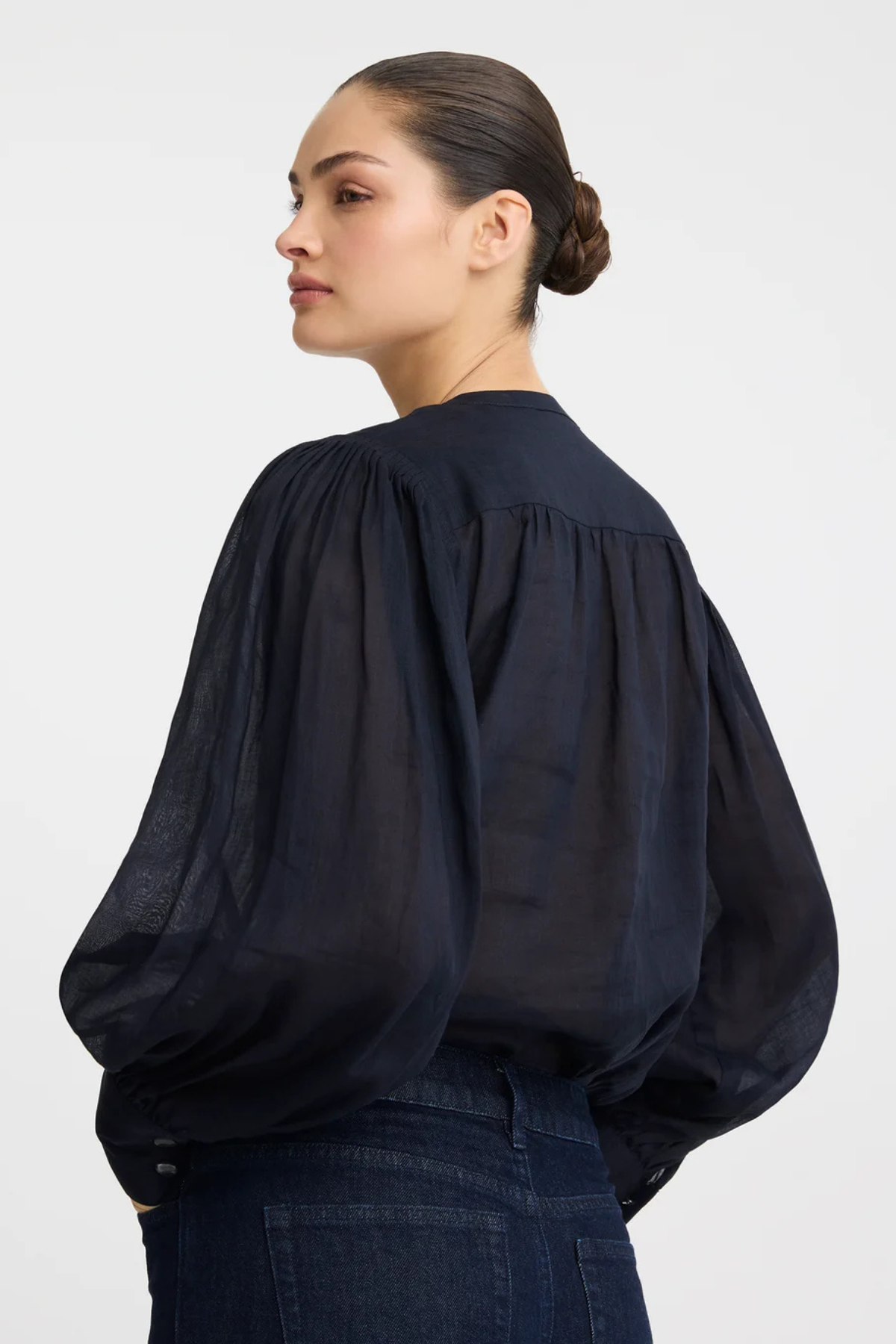HEWITT BLOUSE INDIGO