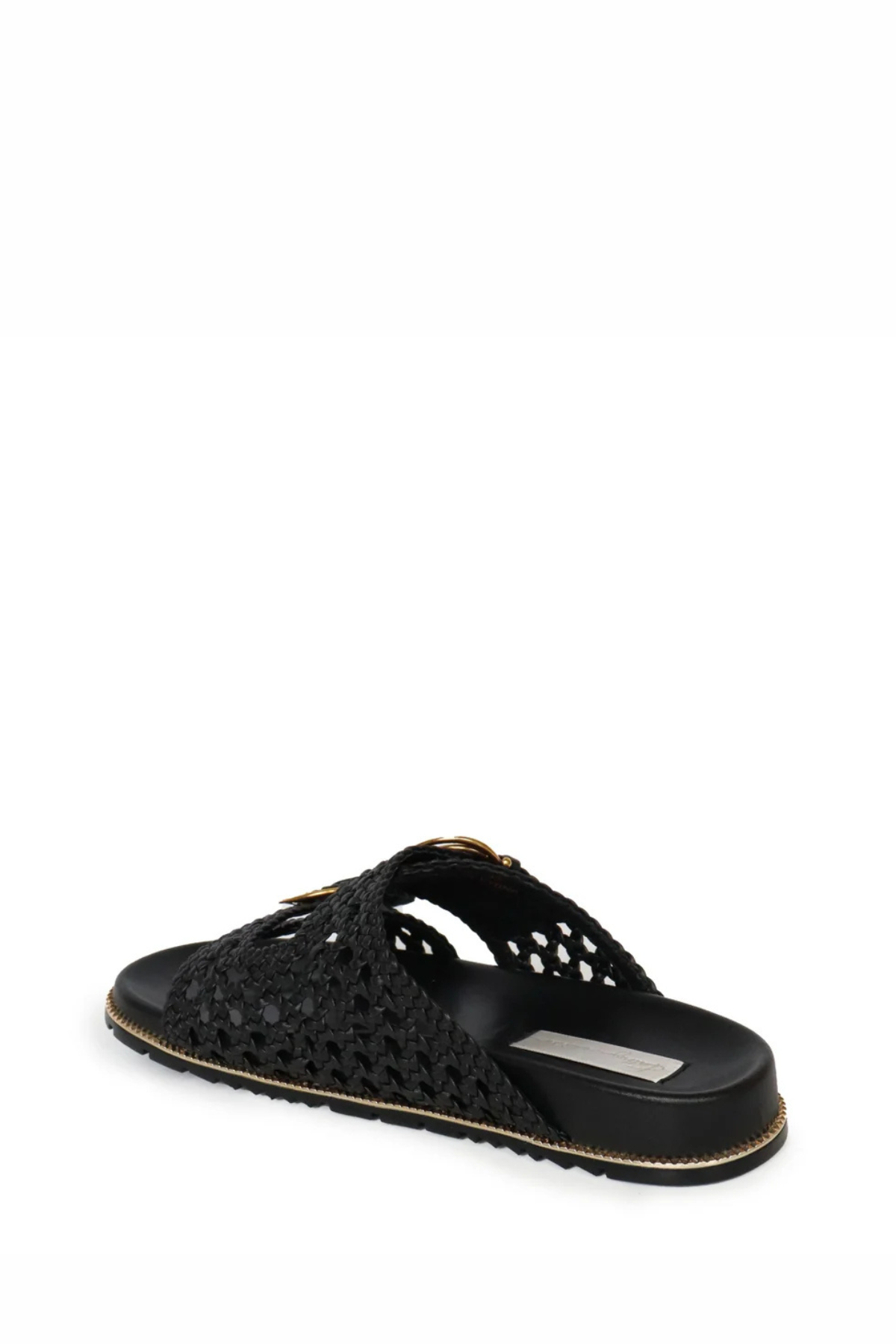 HOLLY SLIDE BLACK WOVEN