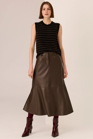 HUGO SKIRT CHOCOLATE