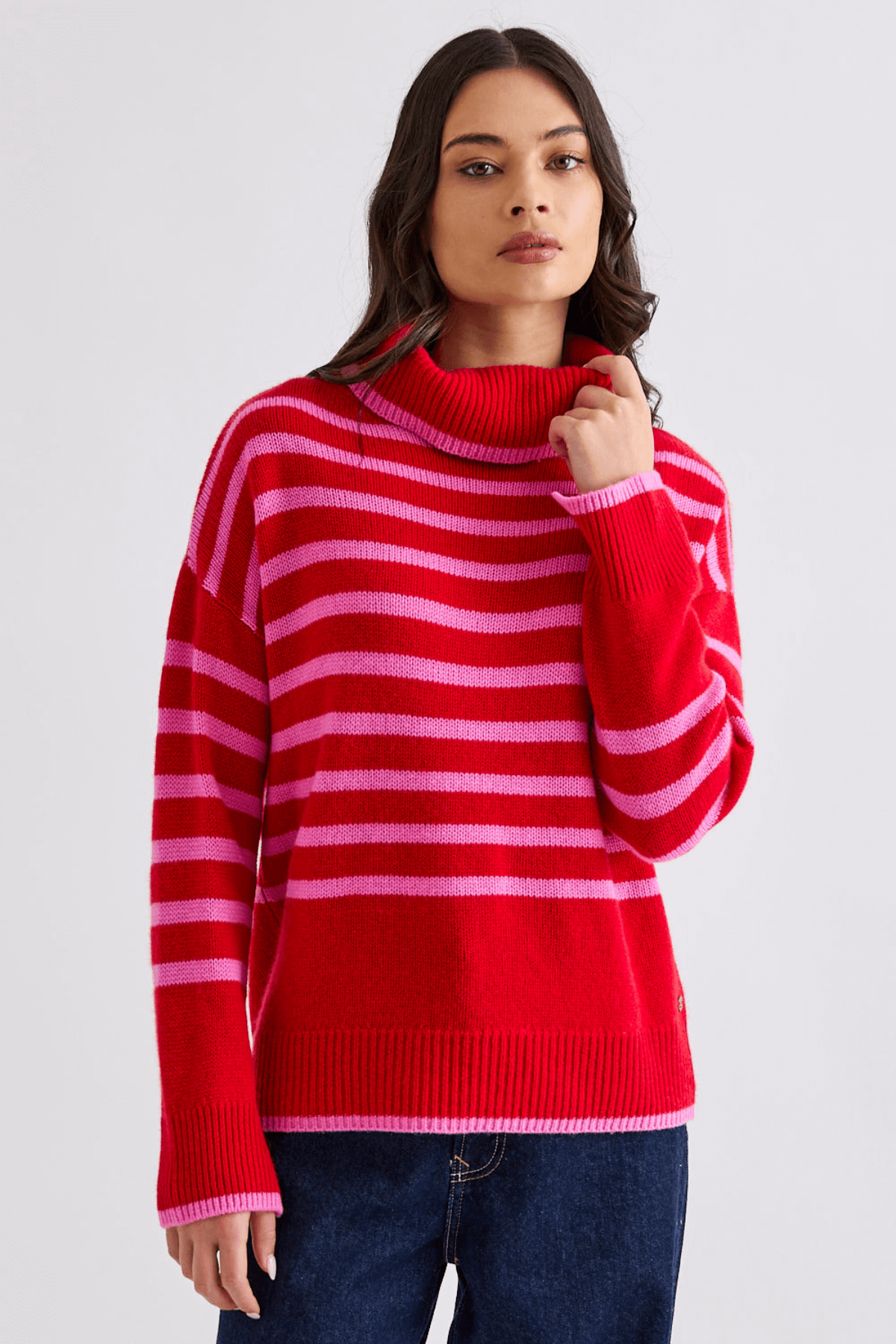 HUNTER STRIPE ROLLNECK
