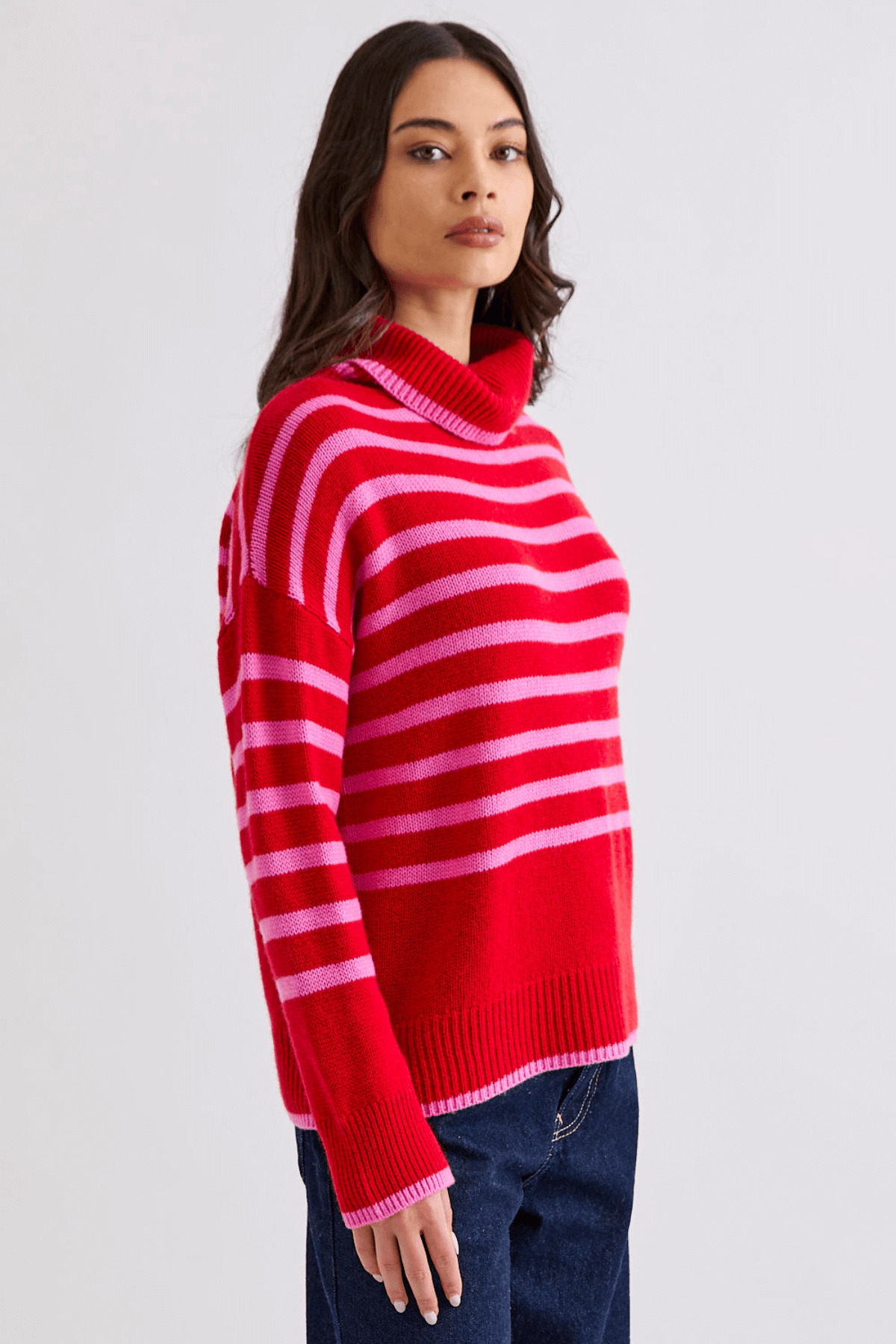 HUNTER STRIPE ROLLNECK