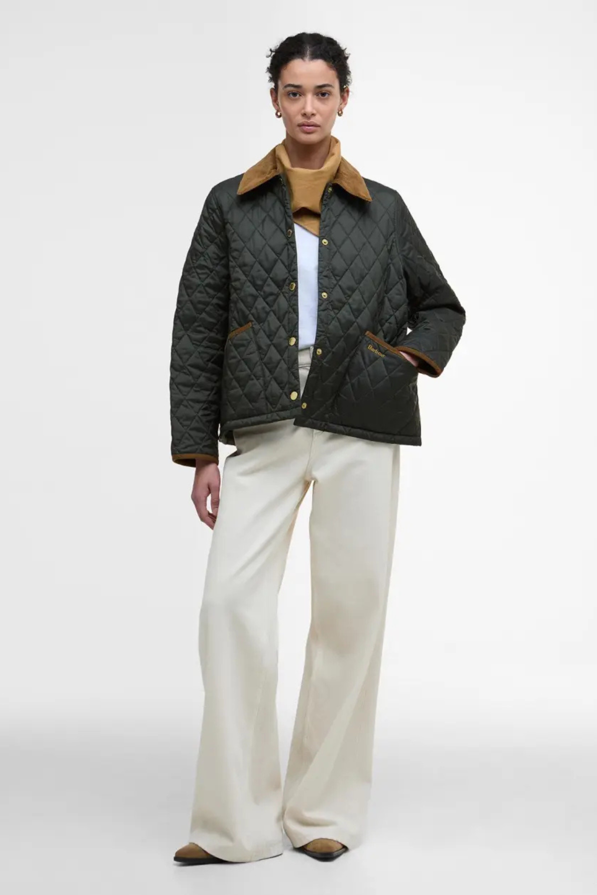 ICONS CROPPED LIDDESDALE QUILTED JACKET SAGE/ANCIENT