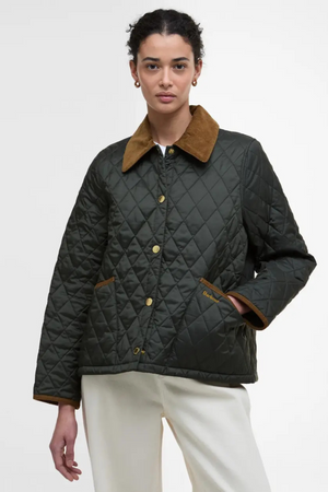 ICONS CROPPED LIDDESDALE QUILTED JACKET SAGE/ANCIENT