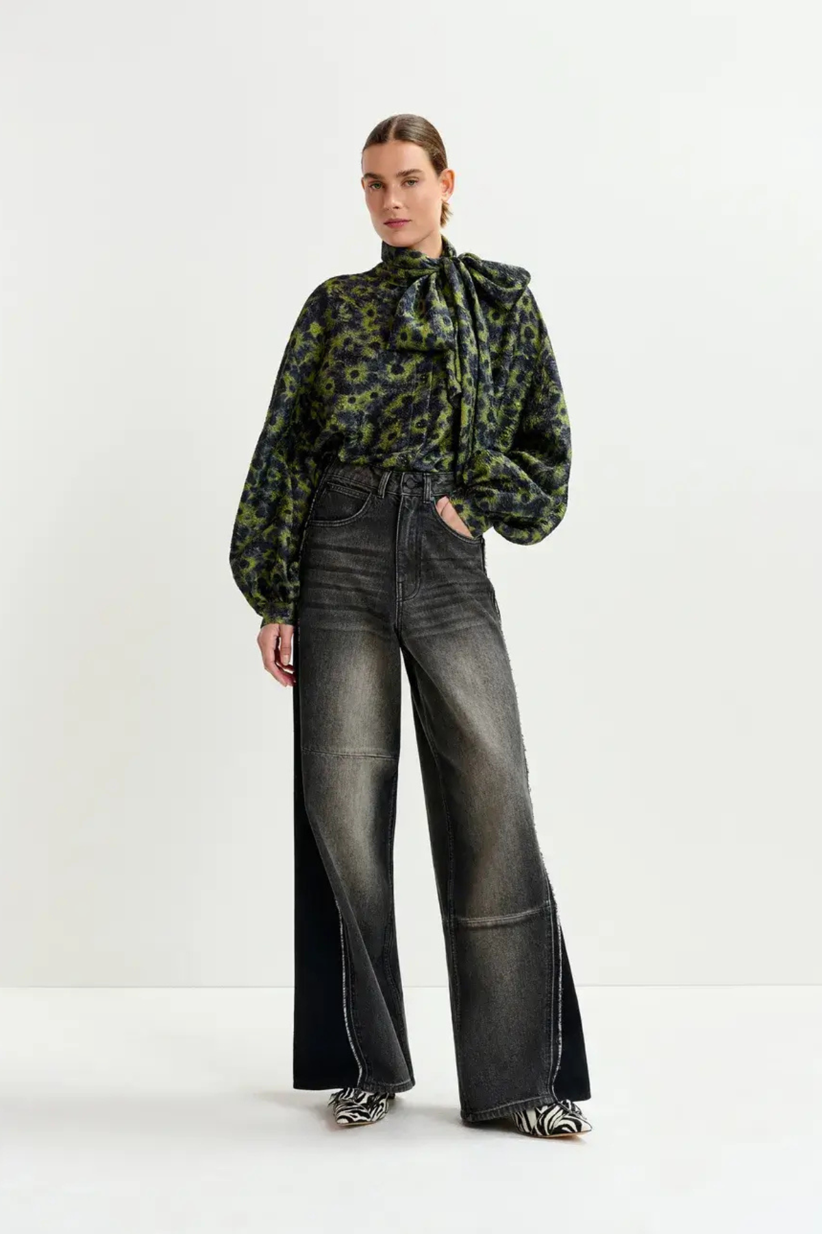 ILLICIUM JACQUARD SHIRT DARK BLUE/KHAKI