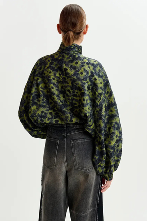 ILLICIUM JACQUARD SHIRT DARK BLUE/KHAKI