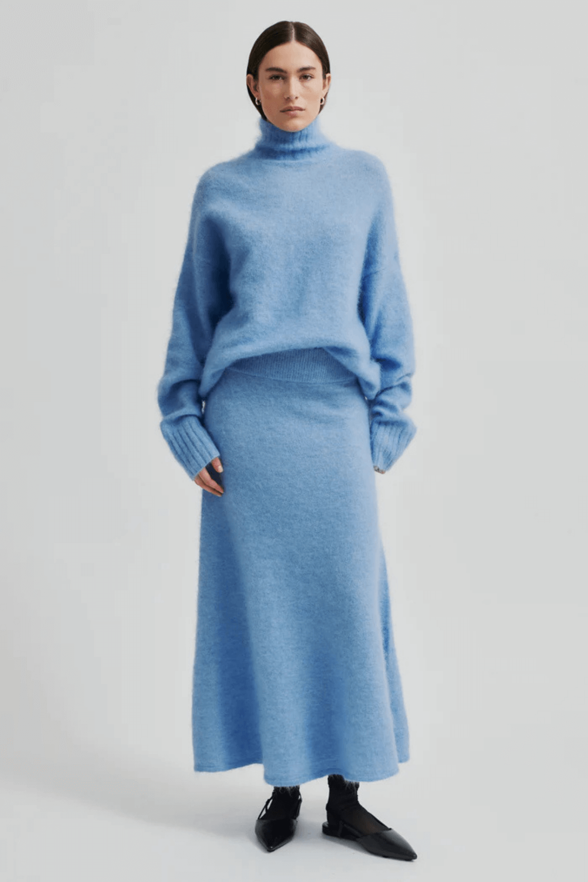 INA KNIT T-NECK VISTA BLUE