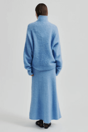 INA KNIT T-NECK VISTA BLUE