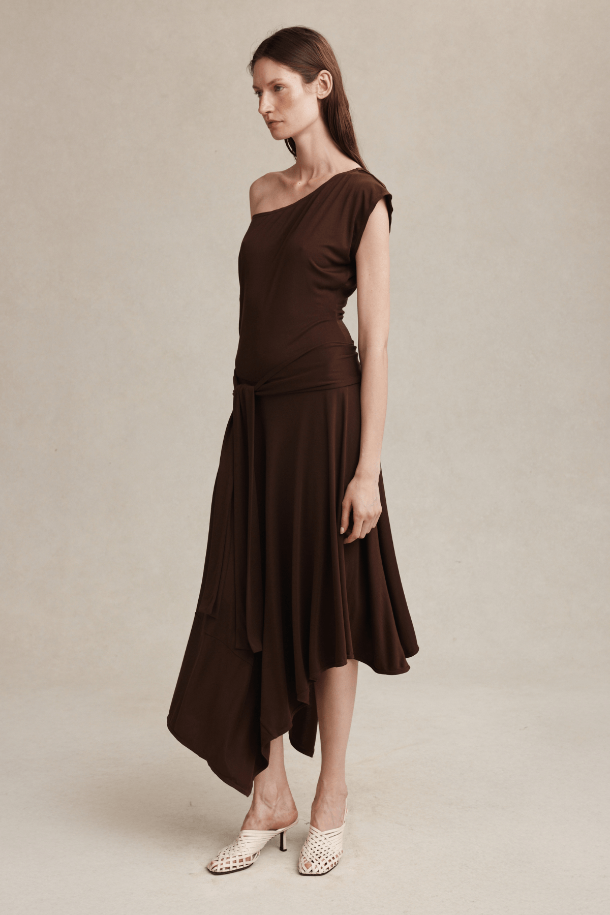 INEZ DRESS CHOCOLATE