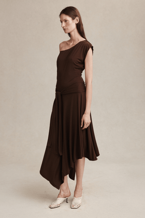 INEZ DRESS CHOCOLATE