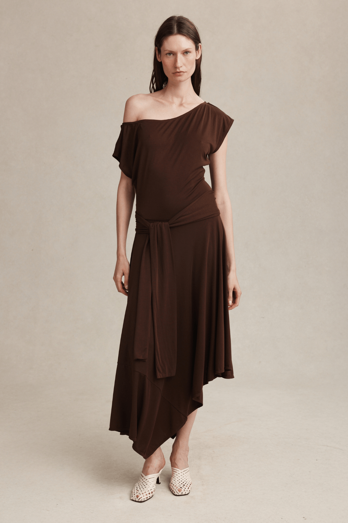 INEZ DRESS CHOCOLATE
