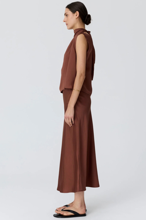 INNES BIAS SKIRT TOFFEE