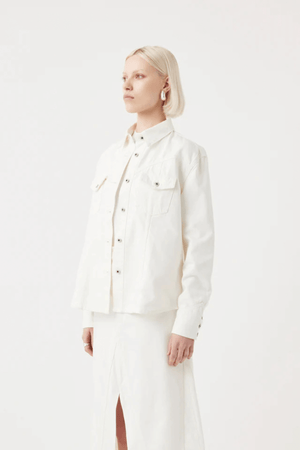 IRIS LONG SLEEVE SHIRT WHITE