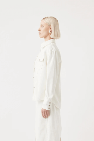IRIS LONG SLEEVE SHIRT WHITE