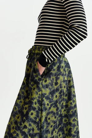 ISEBEL MIDI SKIRT DARK BLUE/KHAKI