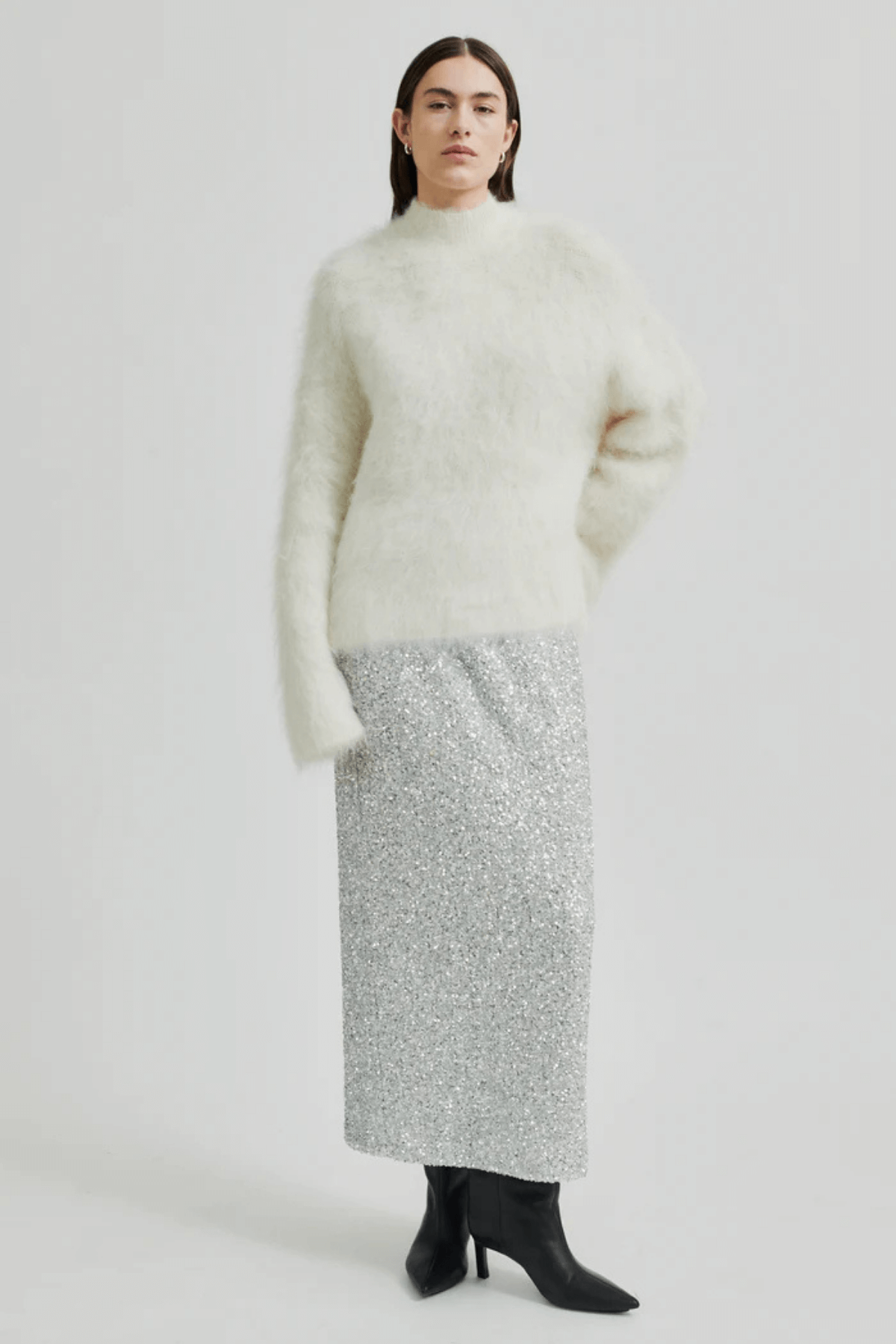 ISAKY KNIT T-NECK EGGNOG