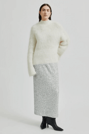 ISAKY KNIT T-NECK EGGNOG