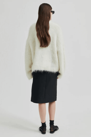 ISAKY KNIT T-NECK EGGNOG