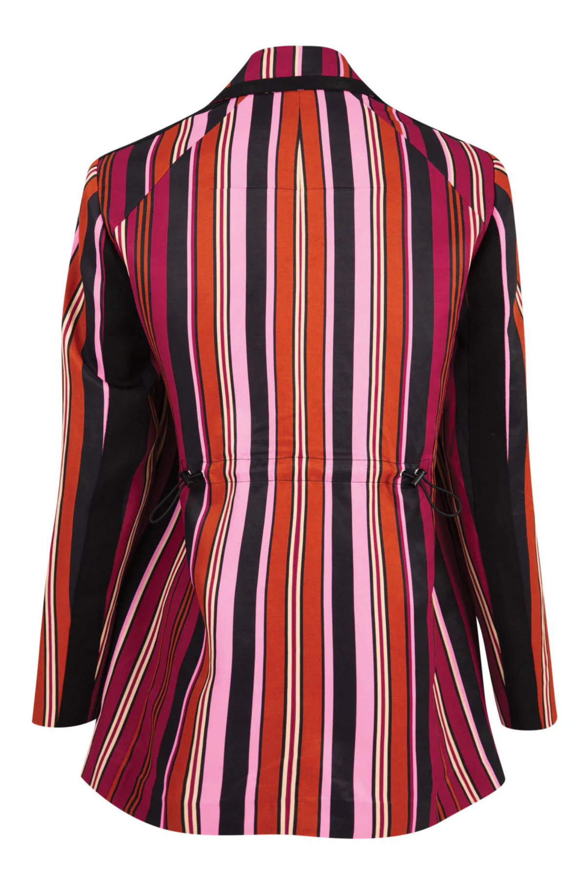 ITS A BOLD SHOULDER JACKET PINK MULTI STRIPE