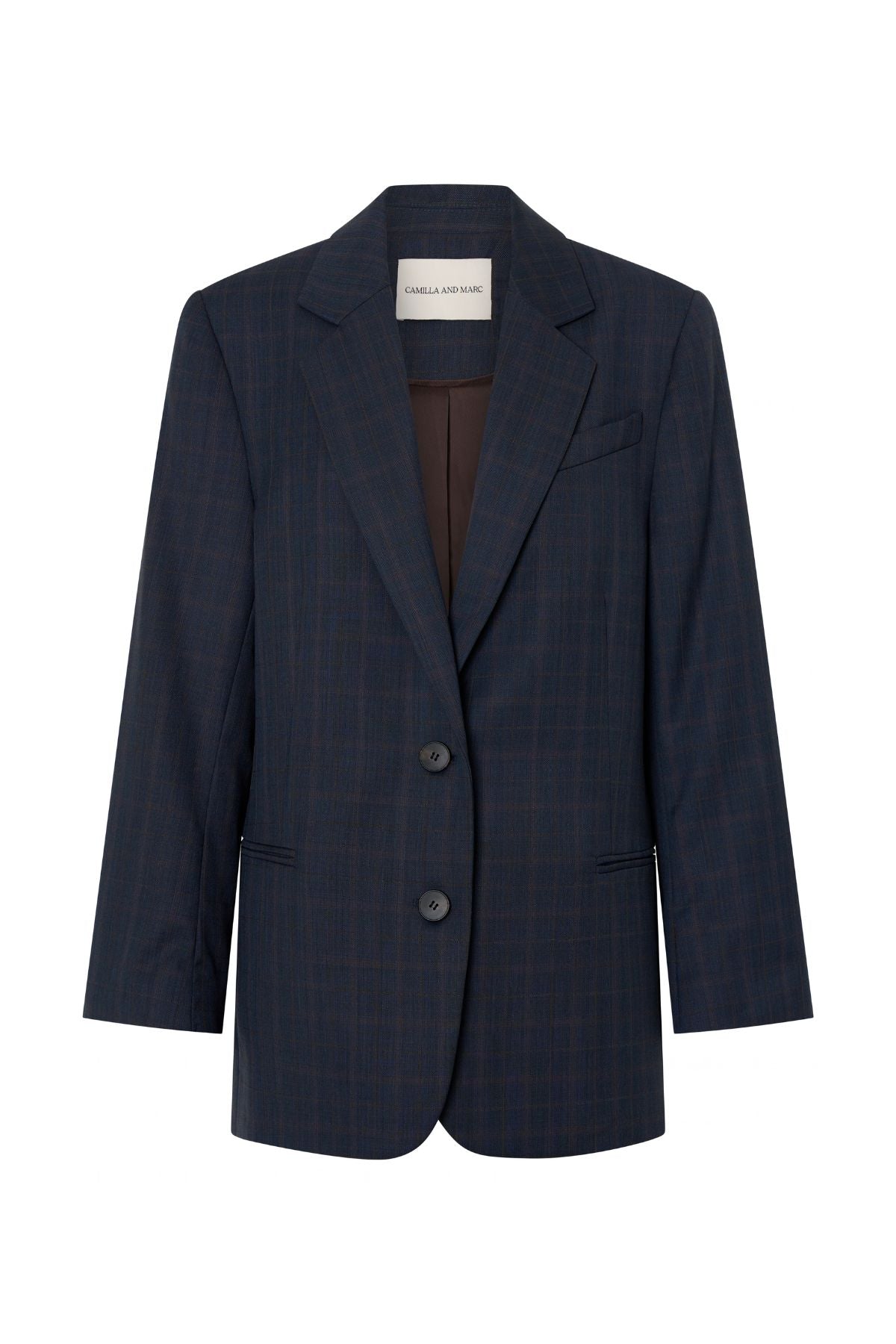 IVAR BLAZER NAVY CHOCOLATE CHECK