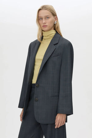 IVAR BLAZER NAVY CHOCOLATE CHECK