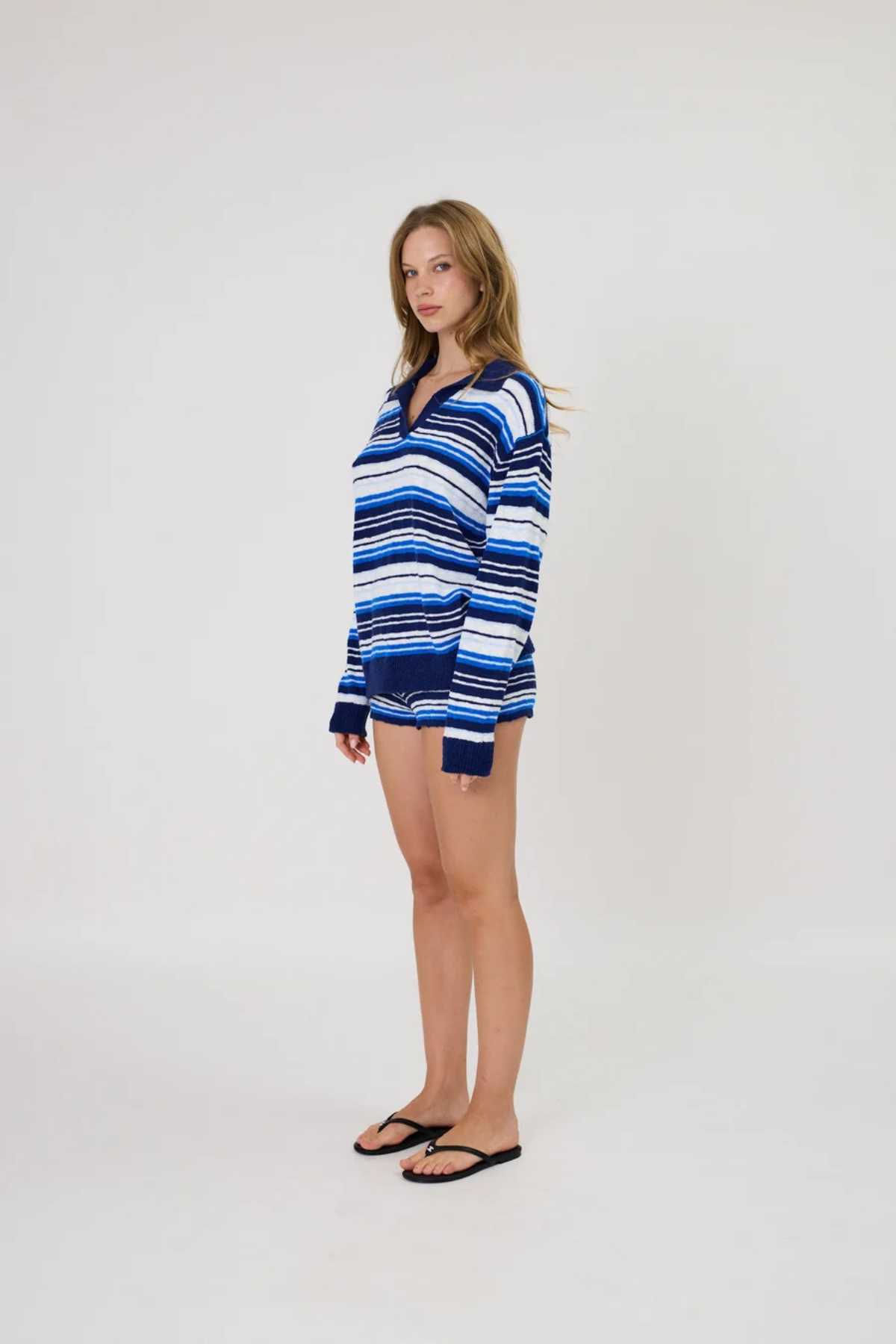 IVY POLO COBALT STRIPE