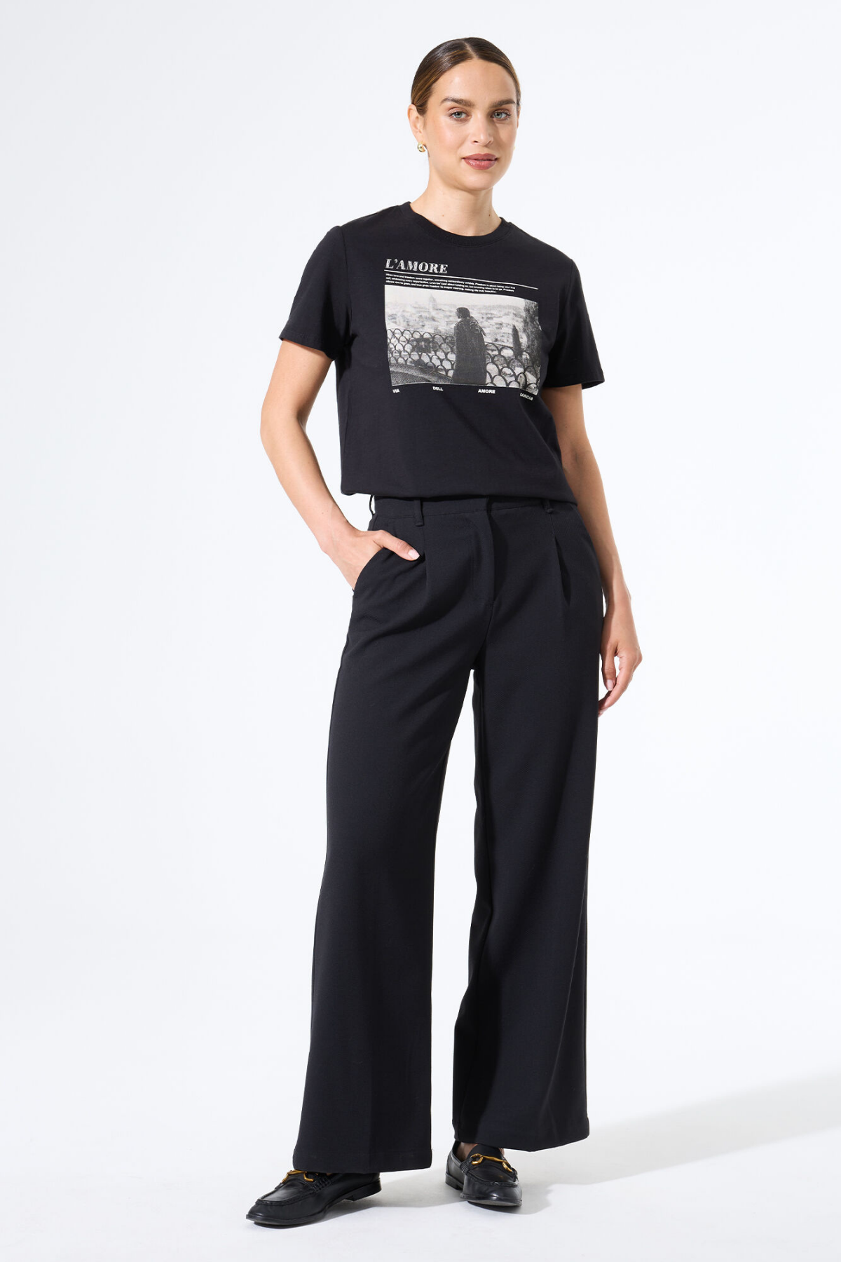 J50002 LADIES TSHIRT BLACK