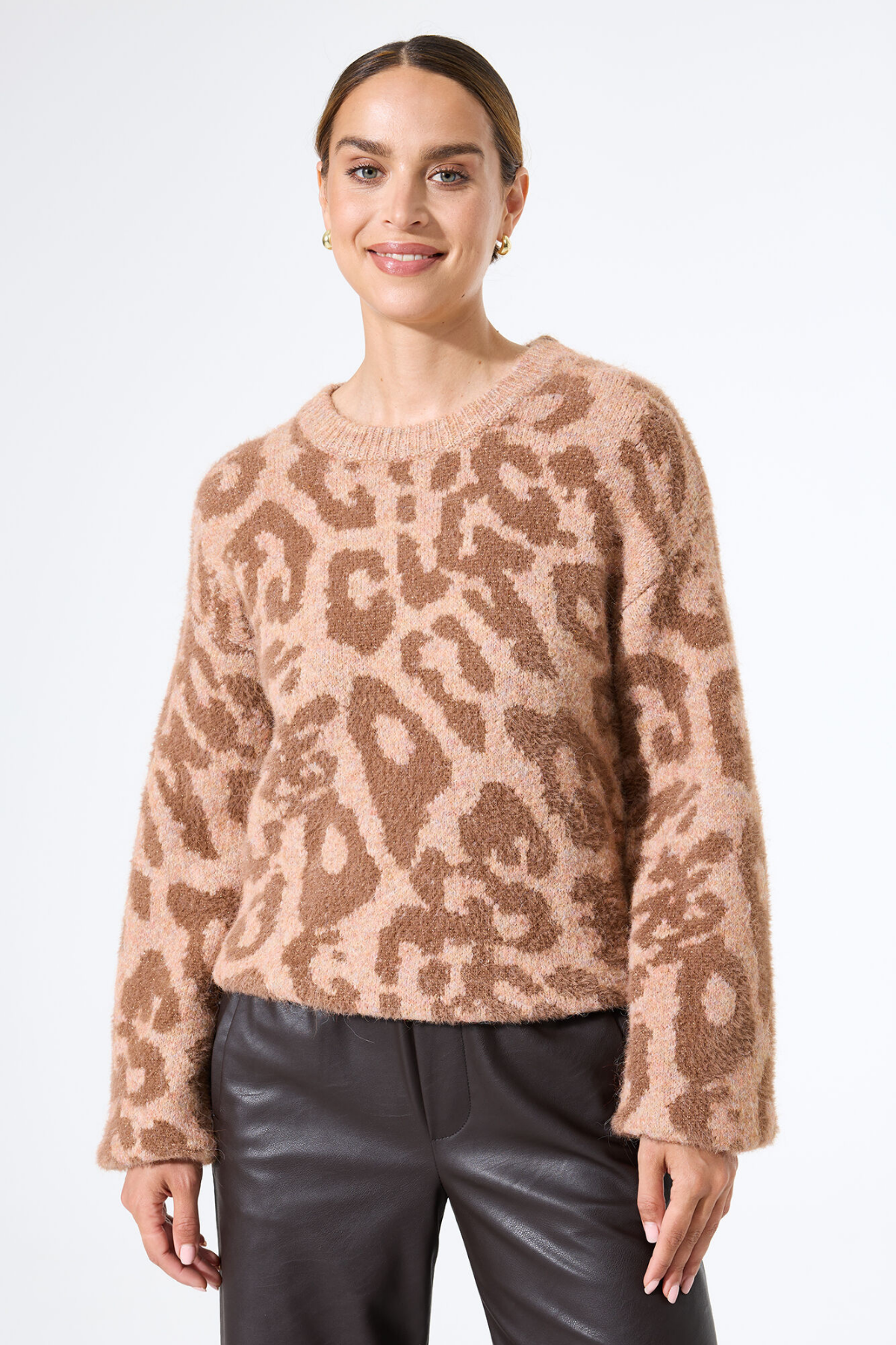 J50041 LADIES PULLOVER TEDDY BEAR