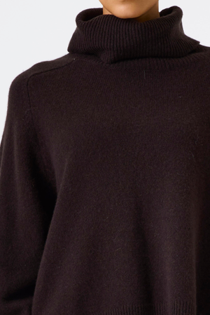 J50049 LADIES PULLOVER NIGHT BROWN