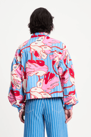 JACKET URBAN FLORA STRIPED