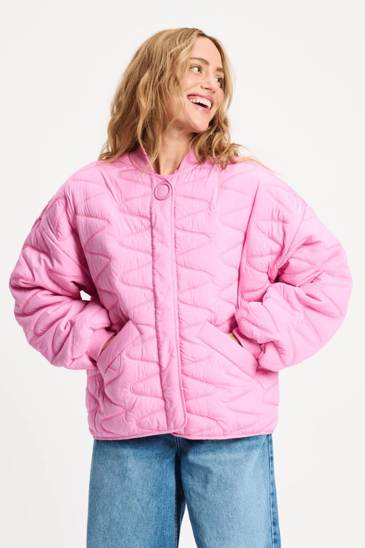 JACKET QUILTED CHEERING PINK
