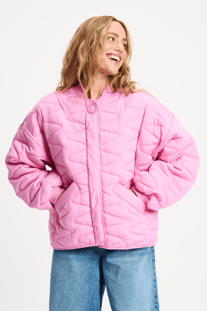 JACKET QUILTED CHEERING PINK