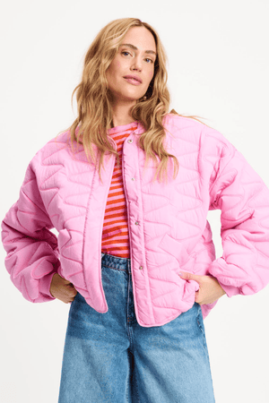 JACKET QUILTED CHEERING PINK