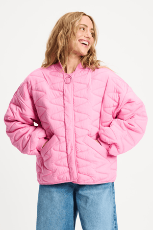 JACKET QUILTED CHEERING PINK