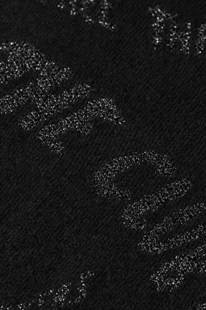 JACQUARD RELAXED PULLOVER EVENING BLACK