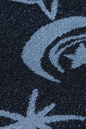 JACQUARD SHORT SLEEVE PULLOVER COSMIC SKY SPACED