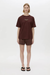 JANICE LOGO TEE CHOCOLATE